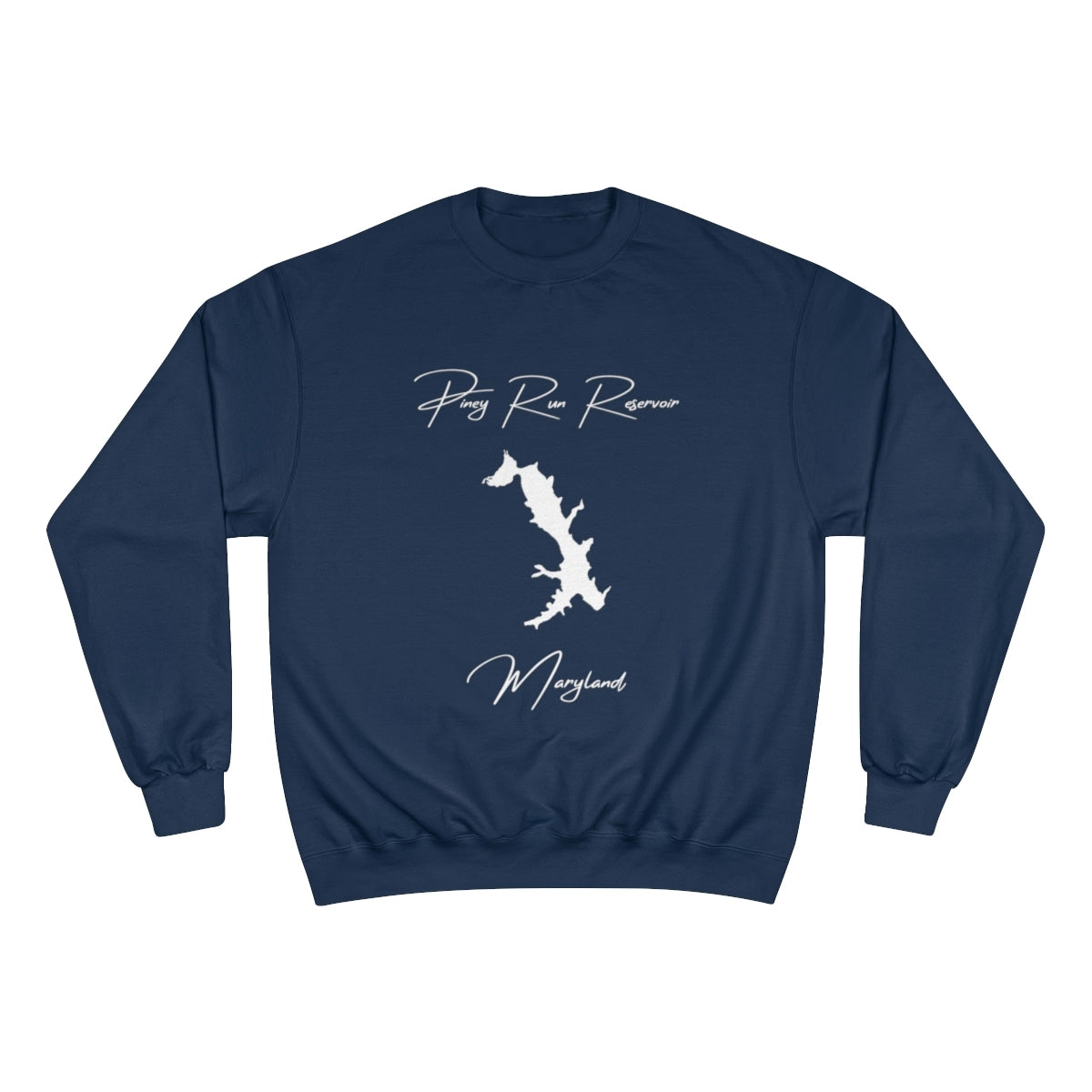 Maryland  Piney  Run  Reservoir  Sweatshirt  front  position  view  from  front  navy.webp