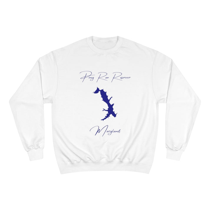 Maryland  Piney  Run  Reservoir  Sweatshirt  front  position  view  from  front  white.webp