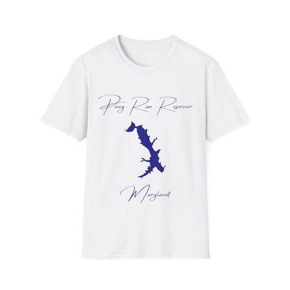 Maryland  Piney  Run  Reservoir  T-shirt  front  position  view  from  front  white.webp