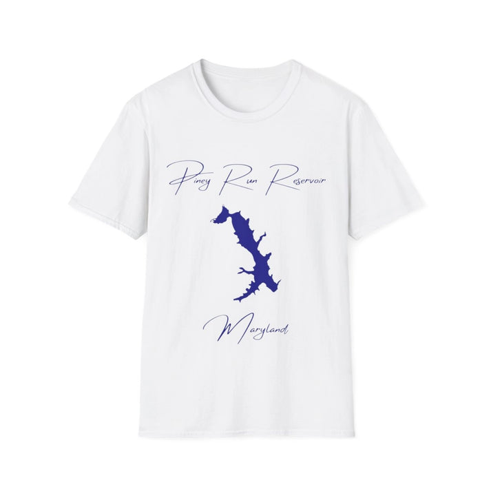 Maryland  Piney  Run  Reservoir  T-shirt  front  position  view  from  front  white.webp