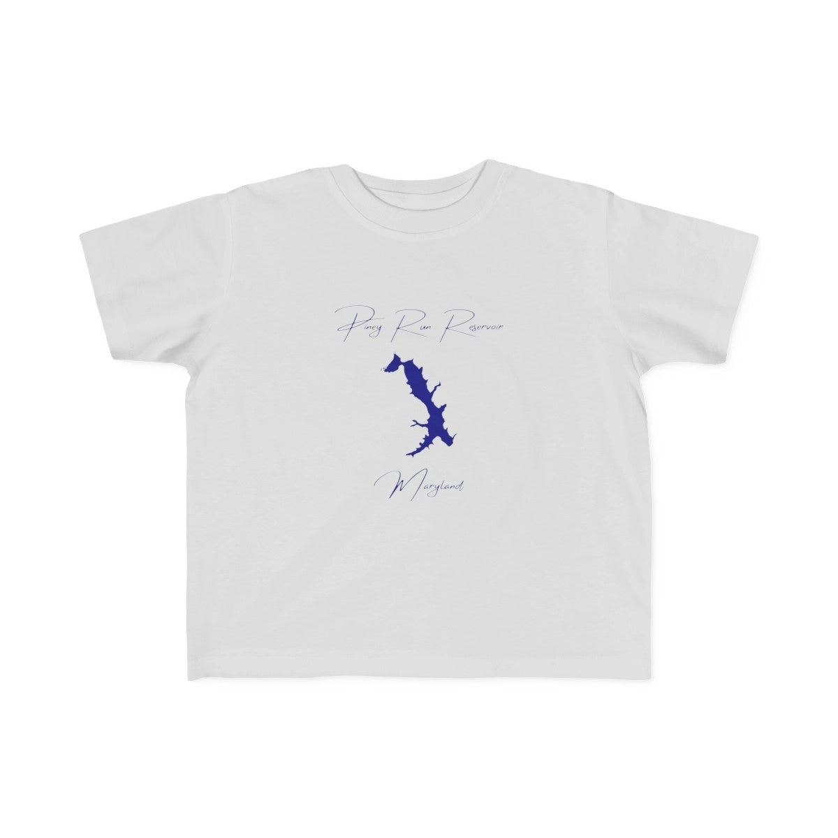 Maryland  Piney  Run  Reservoir  Toddler  T-shirt  front  position  view  from  front  silver.webp