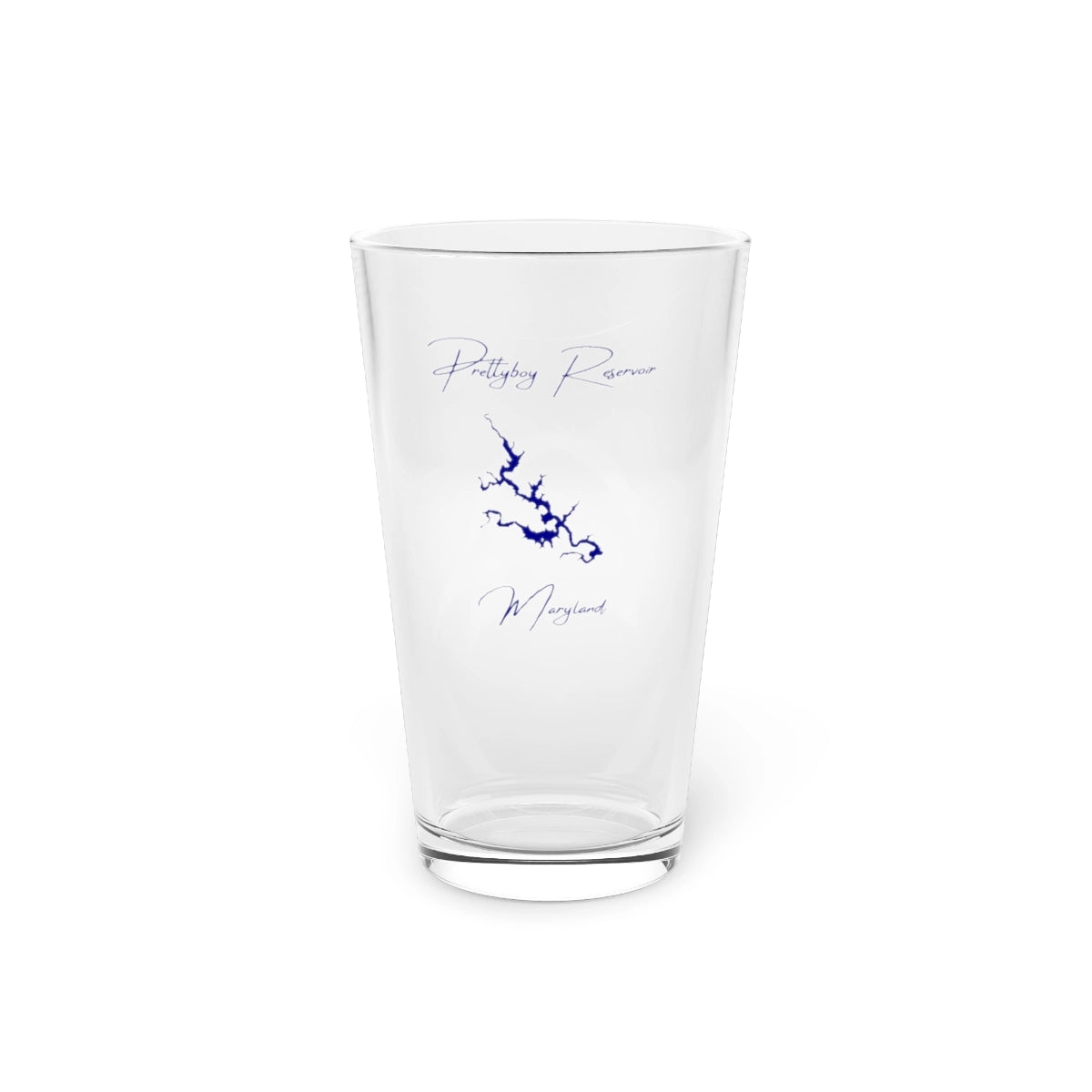 Maryland  Prettyboy  Reservoir  16oz  Pint  Glass  front  position  view  from  front  16oz.webp