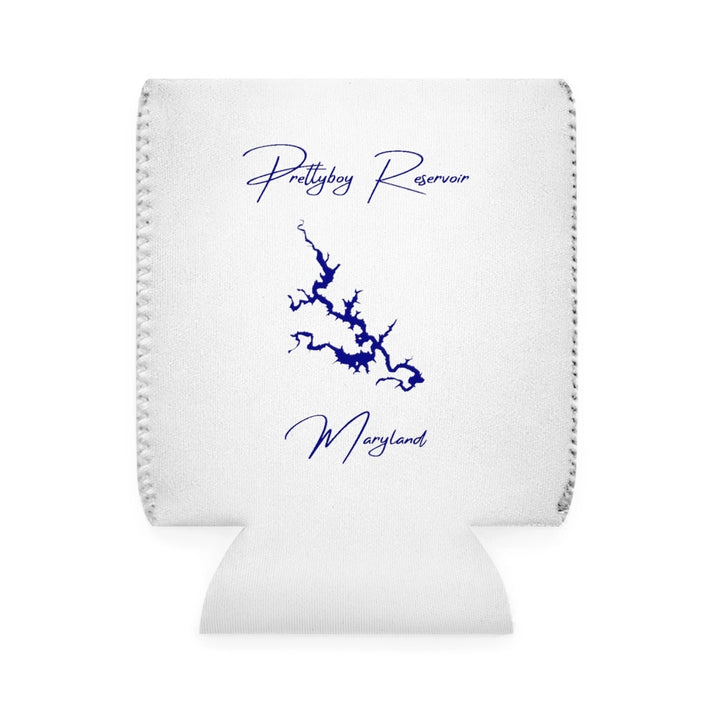 Maryland  Prettyboy  Reservoir  Can  Koozie  front  position  view  from  front-1  white.webp