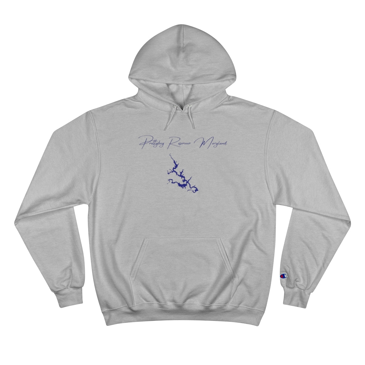 Maryland  Prettyboy  Reservoir  Hoodie  front  position  view  from  front  light  steel.webp