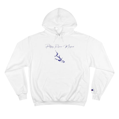 Maryland  Prettyboy  Reservoir  Hoodie  front  position  view  from  front  white.webp