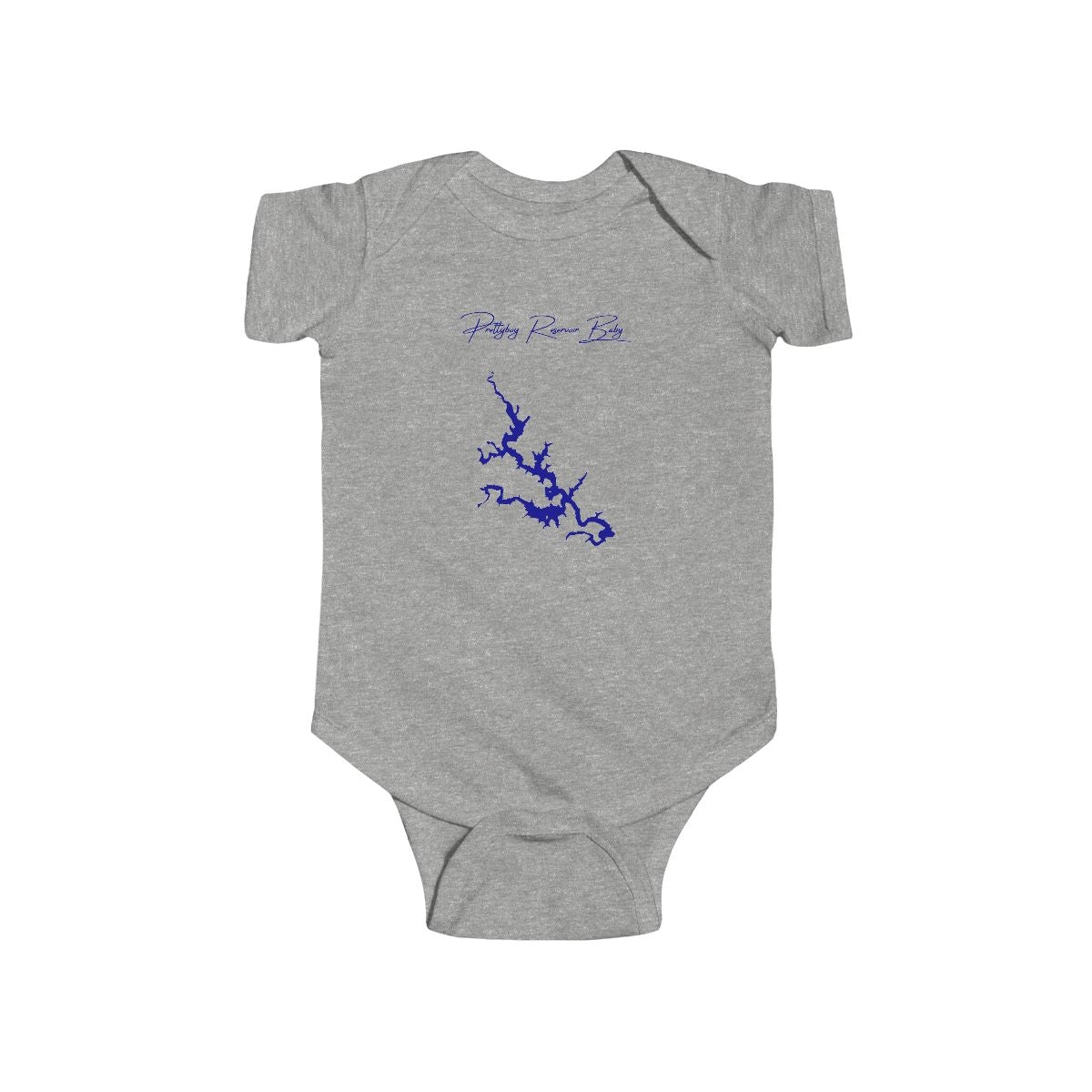 Maryland  Prettyboy  Reservoir  Onesie  front  position  view  from  front  heather.webp