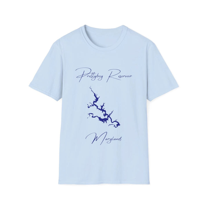 Maryland  Prettyboy  Reservoir  T-shirt  front  position  view  from  front  light  blue.webp