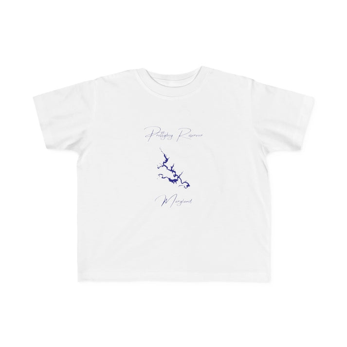 Maryland  Prettyboy  Reservoir  Toddler  T-shirt  front  position  view  from  front  white.webp