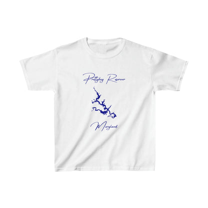 Maryland  Prettyboy  Reservoir  Youth  T-shirt  front  position  view  from  front  white.webp