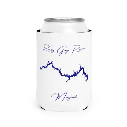Maryland  Rocky  Gorge  Reservoir  Can  Koozie  front  position  view  from  front-2  white.webp