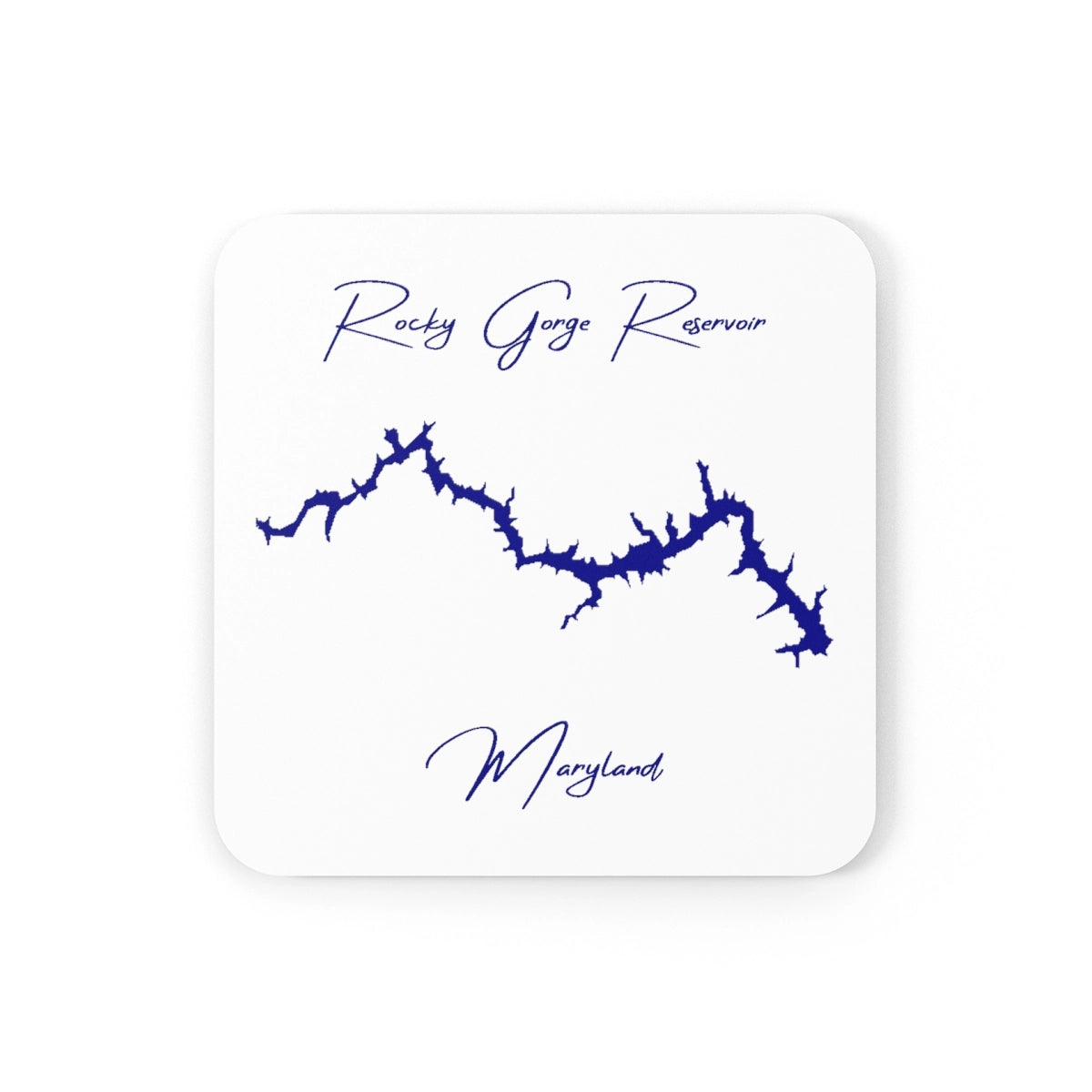 Maryland  Rocky  Gorge  Reservoir  Coaster  Set  front  position  view  from  front  3.75  x  3.75.webp