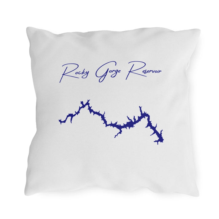 Maryland  Rocky  Gorge  Reservoir  Outdoor  Pillow  back  position  view  from  back  18  x  18.webp