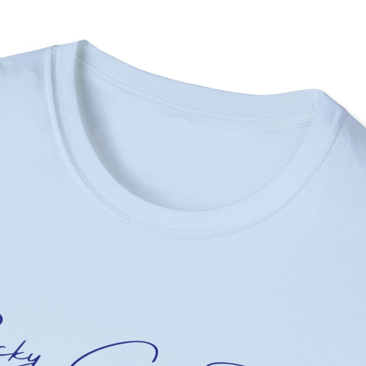 Maryland  Rocky  Gorge  Reservoir  T-shirt  other  position  view  from  front-collar-closeup  light  blue.webp