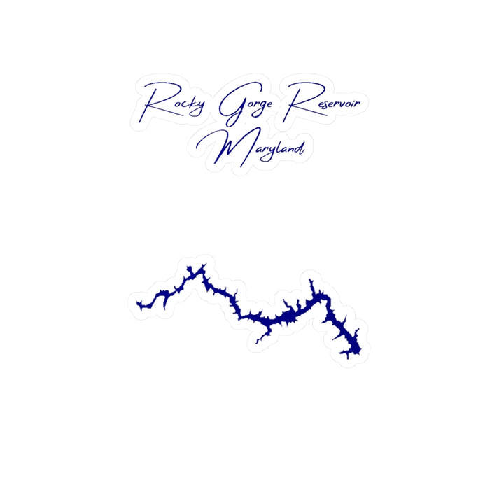 Maryland  Rocky  Gorge  Reservoir  Vinyl  Decal  other  position  view  from  front  4  x  6.webp