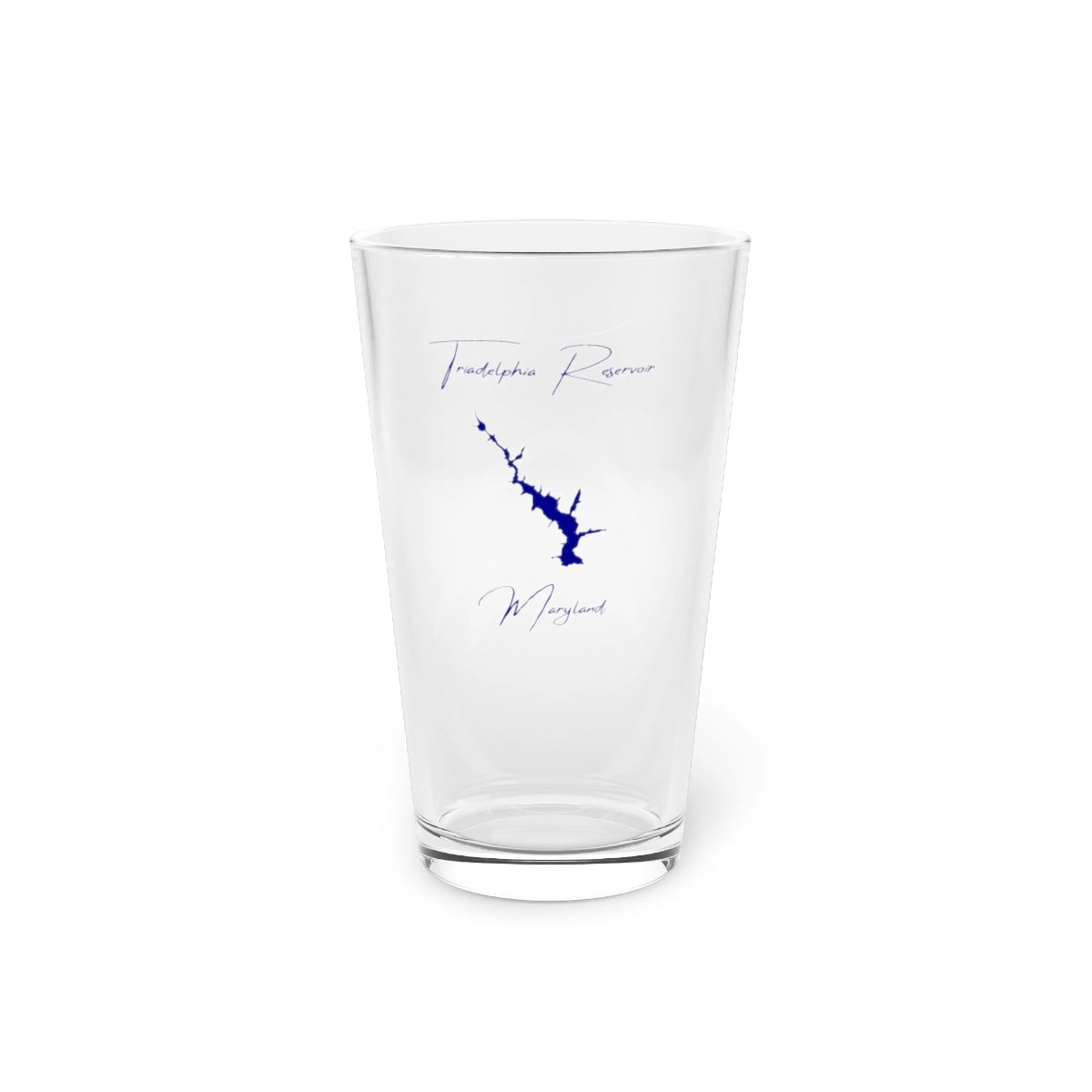 Maryland  Triadelphia  Reservoir  16oz  Pint  Glass  front  position  view  from  front  16oz.webp