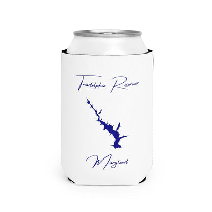 Maryland  Triadelphia  Reservoir  Can  Koozie  front  position  view  from  front-2  white.webp