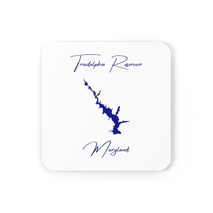 Maryland  Triadelphia  Reservoir  Coaster  Set  front  position  view  from  front  3.75  x  3.75.webp