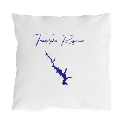 Maryland  Triadelphia  Reservoir  Outdoor  Pillow  front  position  view  from  front  16  x  16.webp