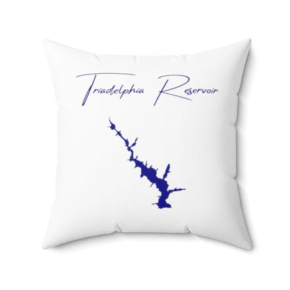 Maryland  Triadelphia  Reservoir  Pillow  front  position  view  from  back  20  x  20.webp