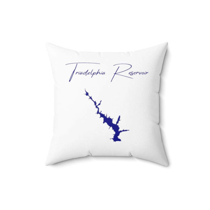 Maryland  Triadelphia  Reservoir  Pillow  front  position  view  from  front  16  x  16.webp