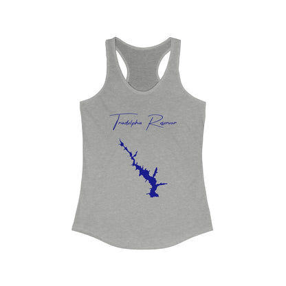 Maryland  Triadelphia  Reservoir  Racerback-Tank  front  position  view  from  front  heather  grey.webp