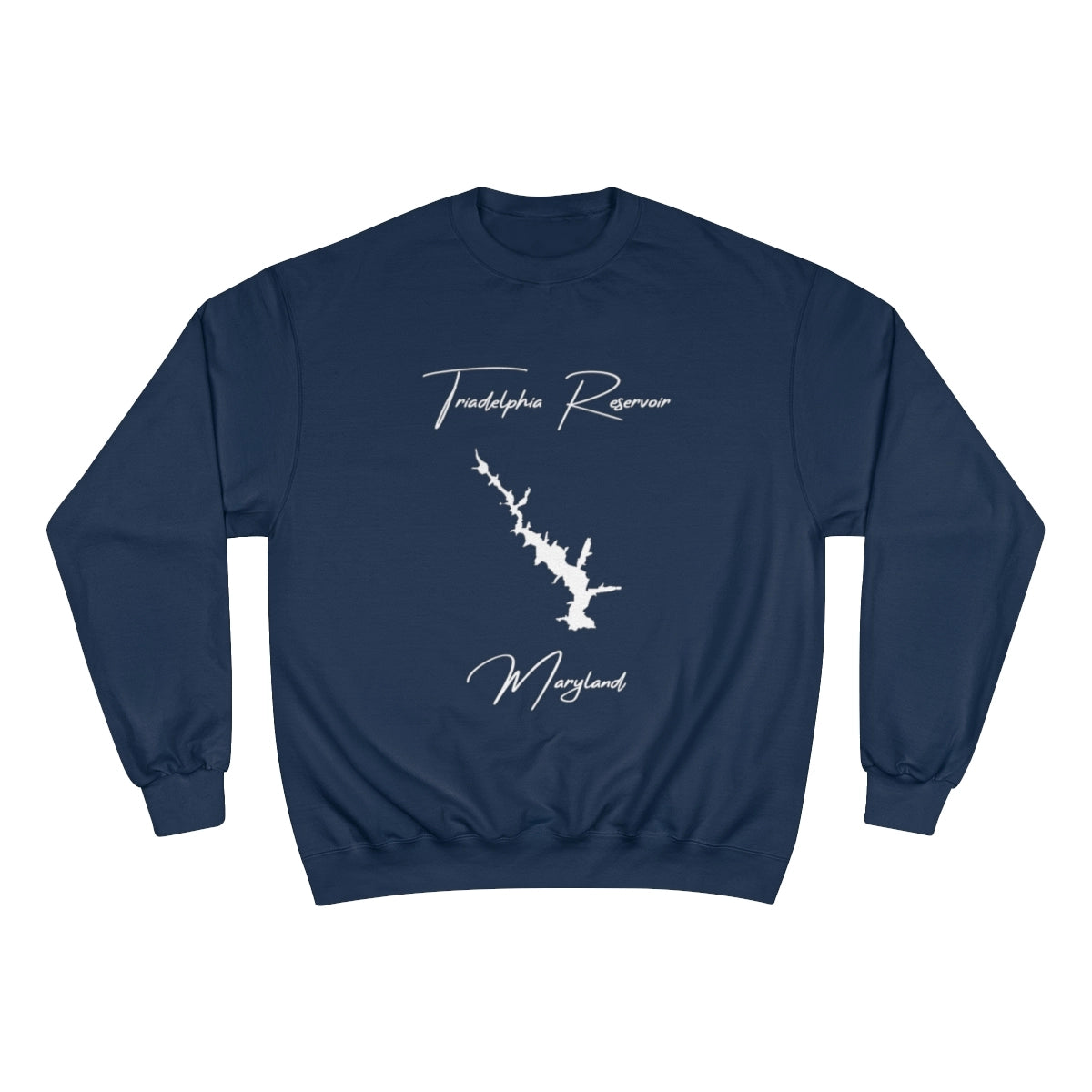 Maryland  Triadelphia  Reservoir  Sweatshirt  front  position  view  from  front  navy.webp