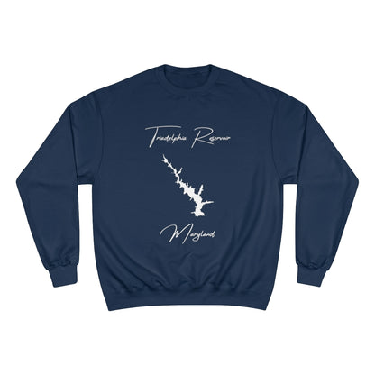 Maryland  Triadelphia  Reservoir  Sweatshirt  front  position  view  from  front  navy.webp