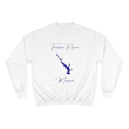 Maryland  Triadelphia  Reservoir  Sweatshirt  front  position  view  from  front  white.webp