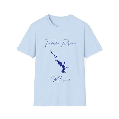 Maryland  Triadelphia  Reservoir  T-shirt  front  position  view  from  front  light  blue.webp