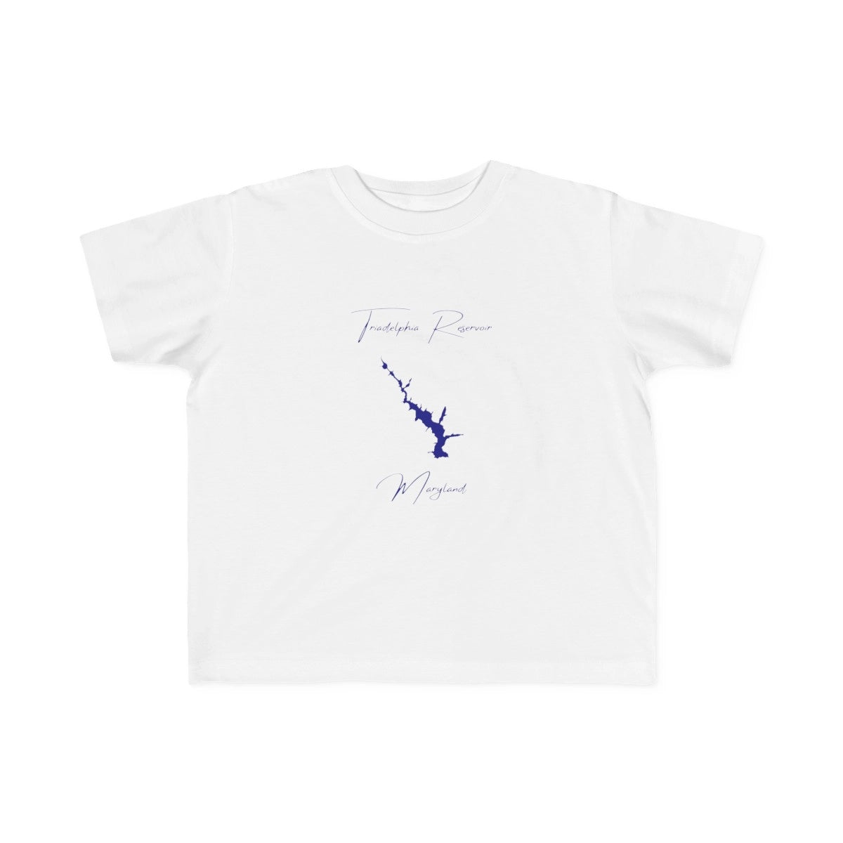 Maryland  Triadelphia  Reservoir  Toddler  T-shirt  front  position  view  from  front  white.webp