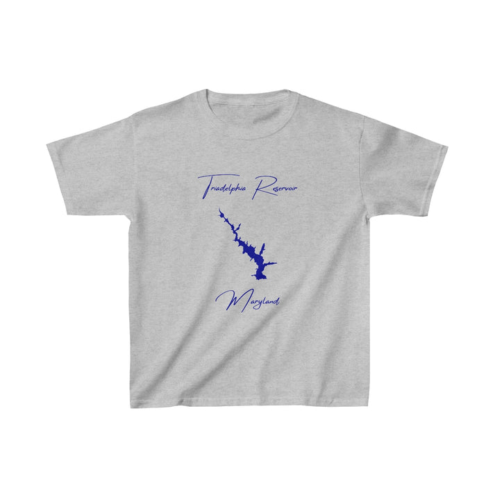 Maryland  Triadelphia  Reservoir  Youth  T-shirt  front  position  view  from  front  sport  grey.webp