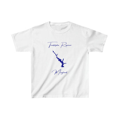Maryland  Triadelphia  Reservoir  Youth  T-shirt  front  position  view  from  front  white.webp