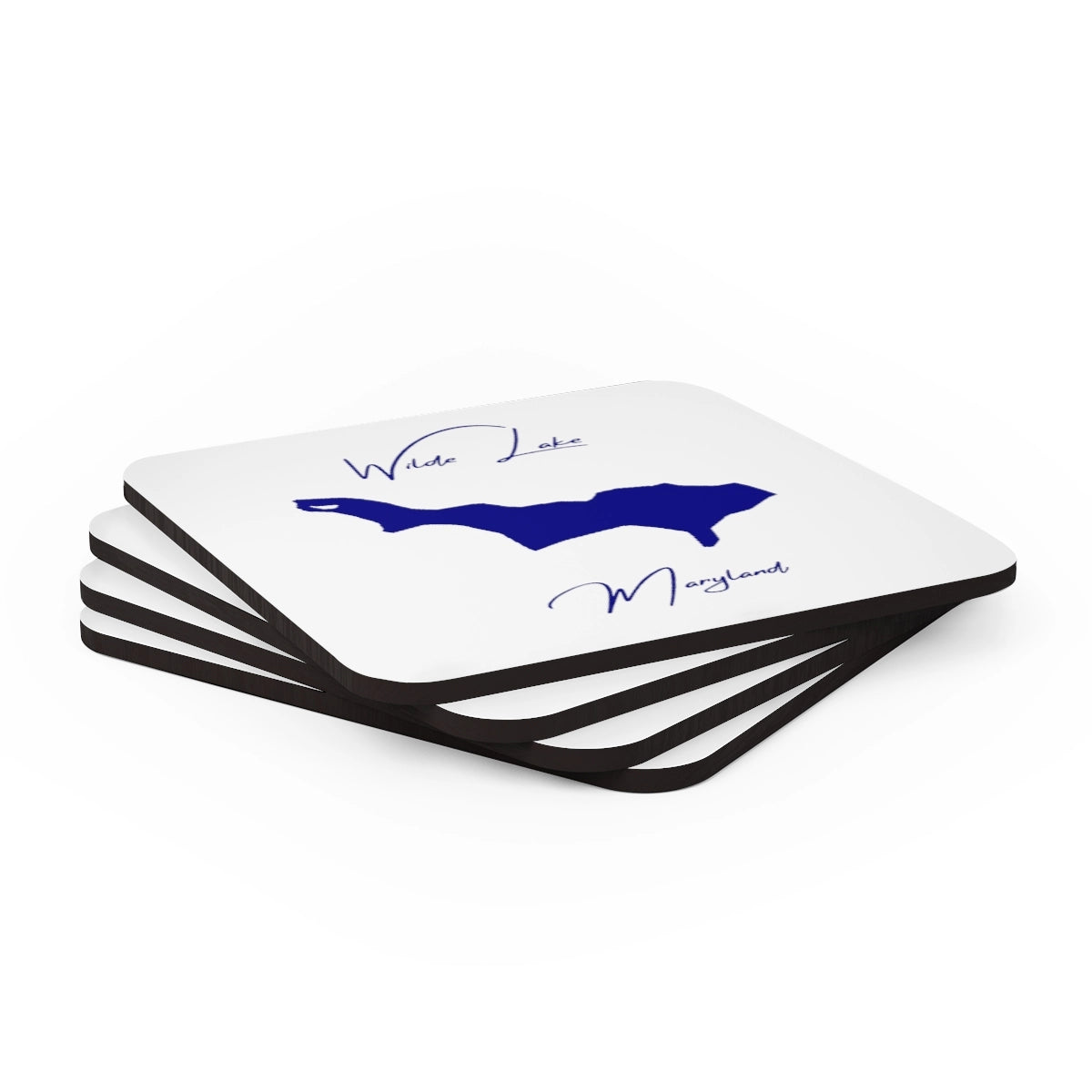 Maryland  Wilde  Lake  Coaster  Set  front  position  view  from  stacked  3.75  x  3.75.webp