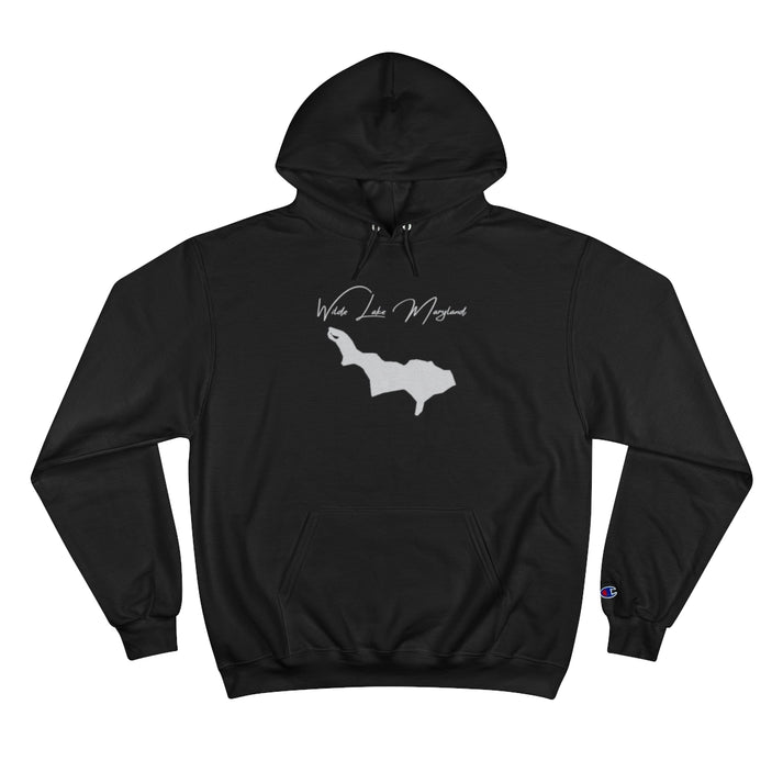 Maryland  Wilde  Lake  Hoodie  front  position  view  from  front  black.webp