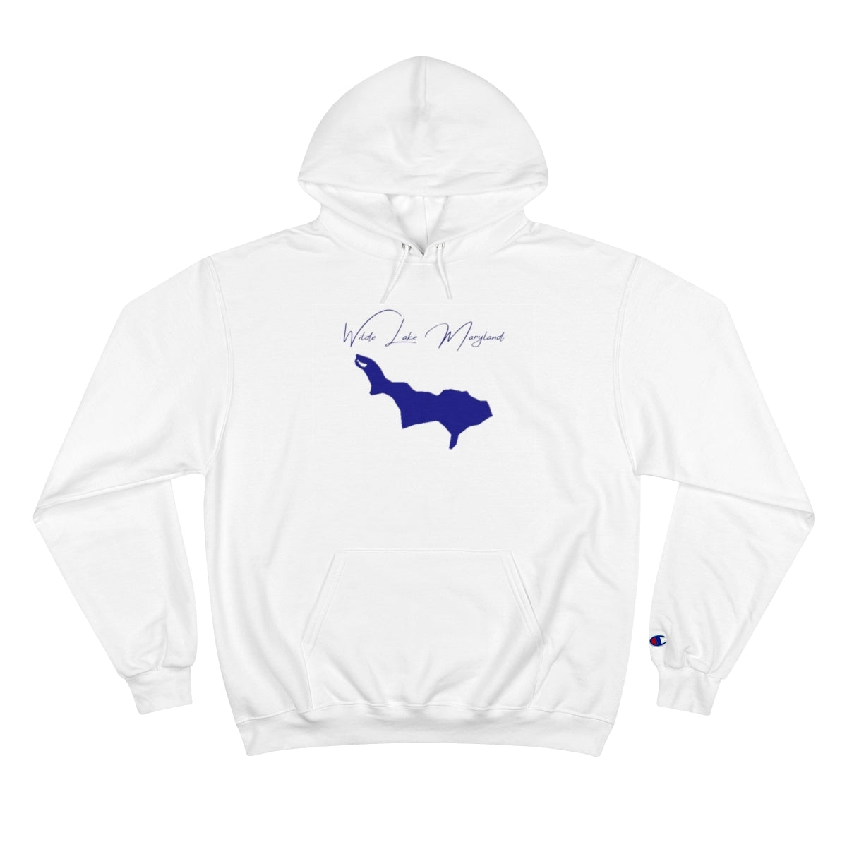 Maryland  Wilde  Lake  Hoodie  front  position  view  from  front  white.webp