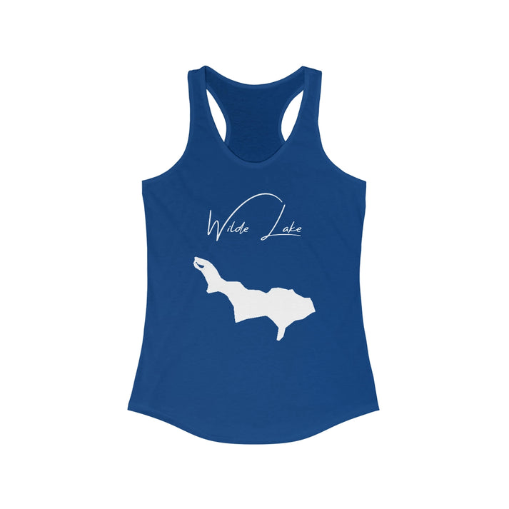 Maryland  Wilde  Lake  Racerback-Tank  front  position  view  from  front  solid  royal.webp