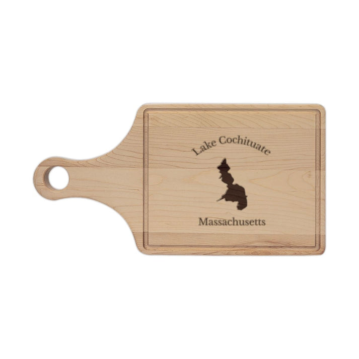 Massachusetts  Lake  Cochituate  Engraved  Cutting  Board  front  position  view  from  front  maple.webp