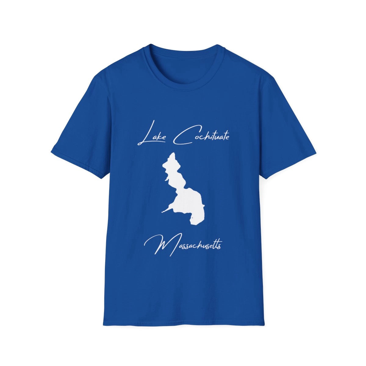 Massachusetts  Lake  Cochituate  T-shirt  front  position  view  from  front  royal.webp