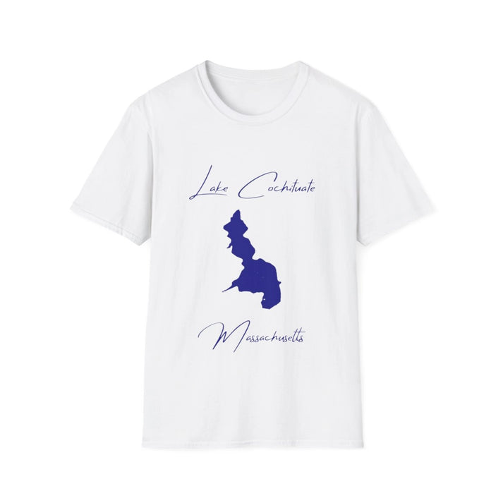 Massachusetts  Lake  Cochituate  T-shirt  front  position  view  from  front  white.webp