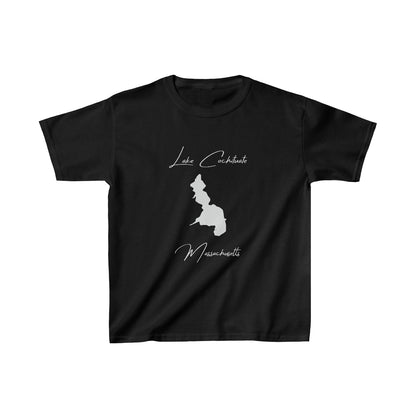 Massachusetts  Lake  Cochituate  Youth  T-shirt  front  position  view  from  front  black.webp