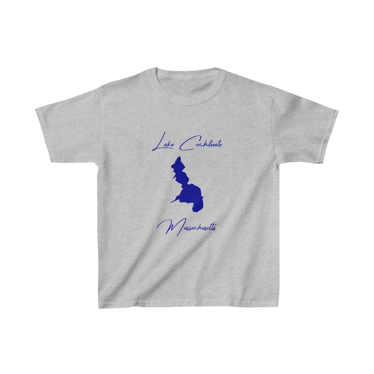 Massachusetts  Lake  Cochituate  Youth  T-shirt  front  position  view  from  front  sport  grey.webp
