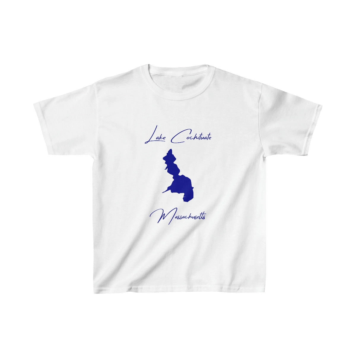 Massachusetts  Lake  Cochituate  Youth  T-shirt  front  position  view  from  front  white.webp