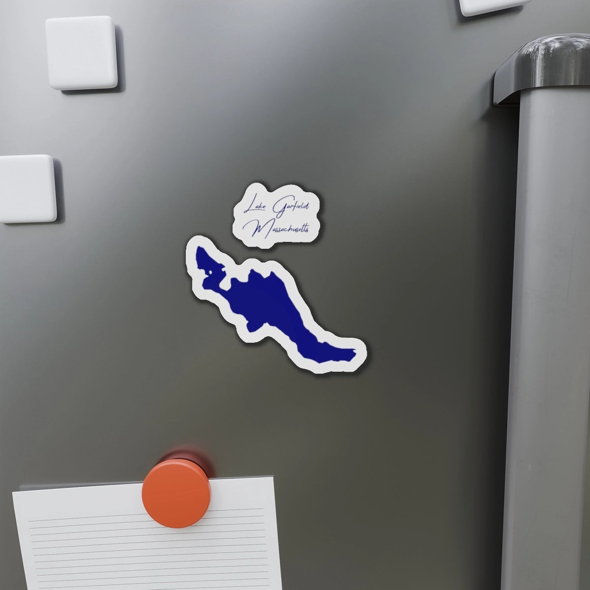 Massachusetts  Lake  Garfield  Die  Cut  Magnet  front  position  view  from  context-1  4  x  4.webp