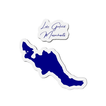 Massachusetts  Lake  Garfield  Die  Cut  Magnet  front  position  view  from  front  4  x  4.webp
