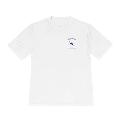Massachusetts  Lake  Garfield  Moisture  Wicking  Tee  front  position  view  from  front  white.webp