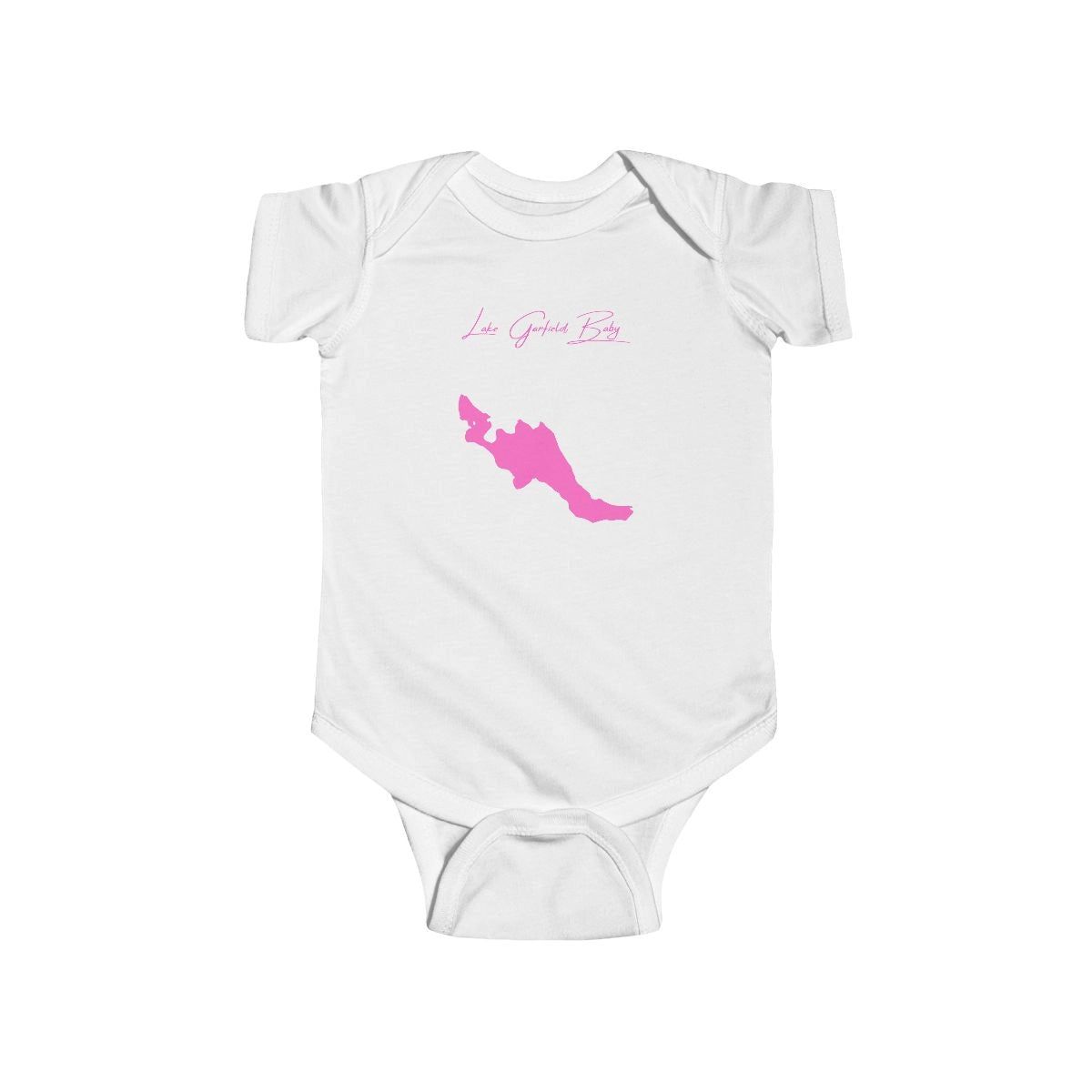 Massachusetts  Lake  Garfield  Onesie  front  position  view  from  front  white.webp