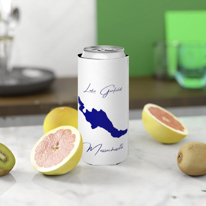 Massachusetts  Lake  Garfield  Slim  Can  Koozie  front  position  view  from  context-2  white.webp