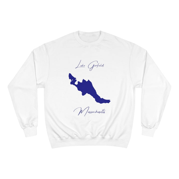 Massachusetts  Lake  Garfield  Sweatshirt  front  position  view  from  front  white.webp