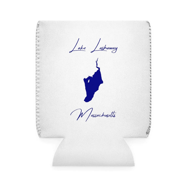 Massachusetts  Lake  Lashaway  Can  Koozie  front  position  view  from  front-1  white.webp