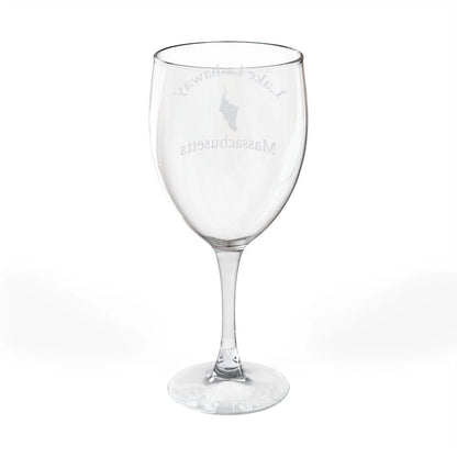 Massachusetts  Lake  Lashaway  Engraved  Wine  Glass  other  position  view  from  back  10.5oz.webp